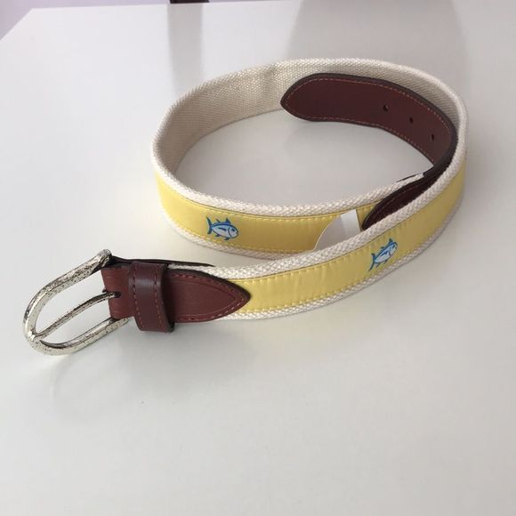 Southern Tide Accessories Southern Tide Skipjack Ribbon Belt Size
